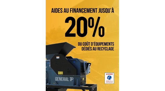 Bénéficiez des aides de l’ADEME pour le mini-concasseur CR600 de General TP !